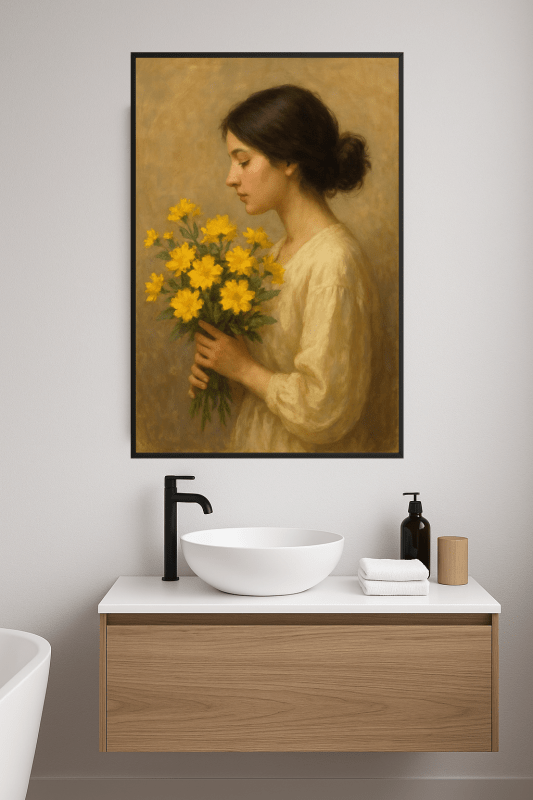 Obraz Bukiet Żółtych Kwiatów - CasaNookDecor