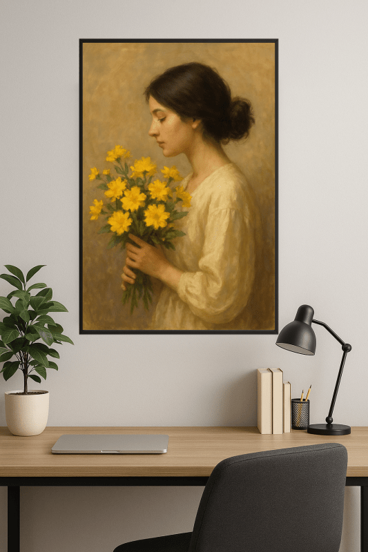 Obraz Bukiet Żółtych Kwiatów - CasaNookDecor