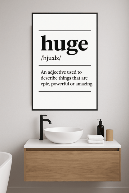 Ogromny Plakat z Definicjami - CasaNookDecor
