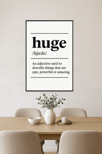 Ogromny Plakat z Definicjami - CasaNookDecor