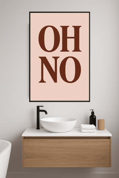 Oh No Sztuka Ścienna - CasaNookDecor