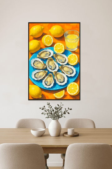 Ostrygi I Cytryny - Druk Sztuki - CasaNookDecor