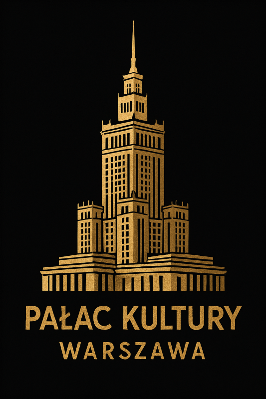 Plakat z Pałacem Kultury i Nauki (PKiN) do wydruku