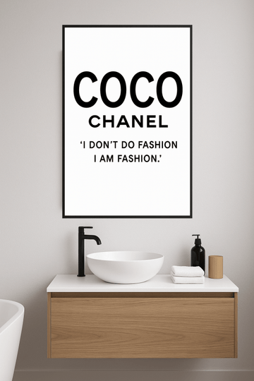 Plakat Minimalistyczny Coco Chanel - CasaNookDecor