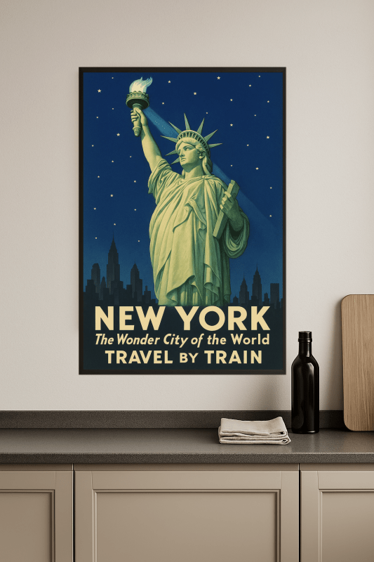 Plakat Podróżniczy Po Nowym Jorku - CasaNookDecor