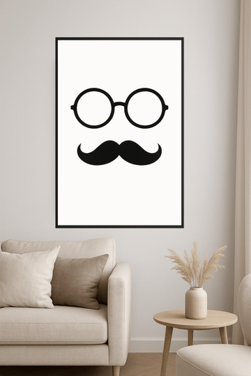 Plakat Sztuki: Okulary I Wąsy - CasaNookDecor