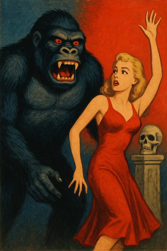 Plakat Vintage King Konga - CasaNookDecor