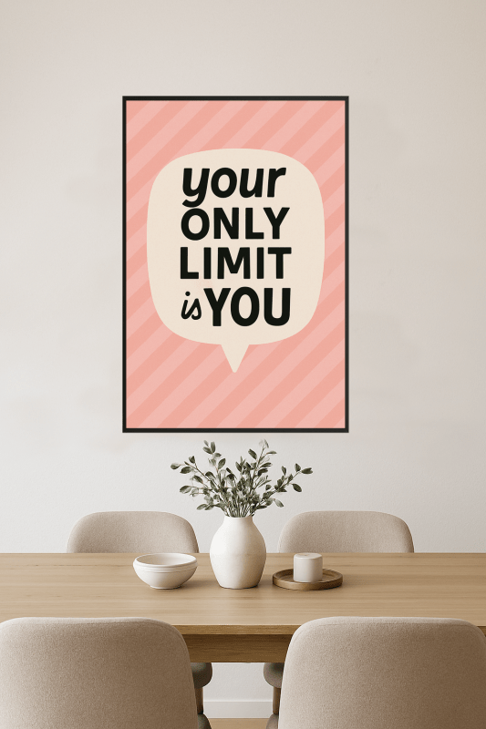 Plakat z Motywującym Cytatem - CasaNookDecor