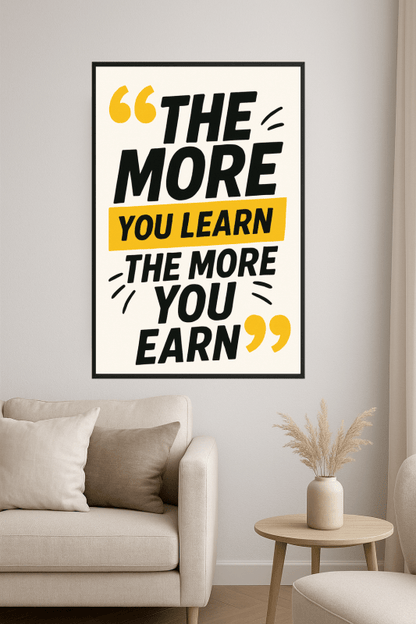 Plakat z Motywującym Cytatem - CasaNookDecor