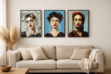 Plakaty Portret 30x40 – zestaw 3 do salonu | dekoracja ściany - CasaNookDecor – plakat do druku