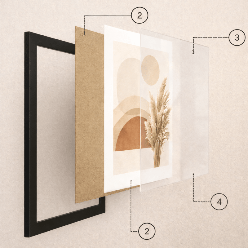 Plakaty Portret 30x40 – zestaw 3 do salonu | dekoracja ściany - CasaNookDecor – plakat do druku