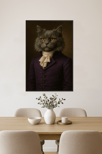 Portret Królewskiego Kota - CasaNookDecor