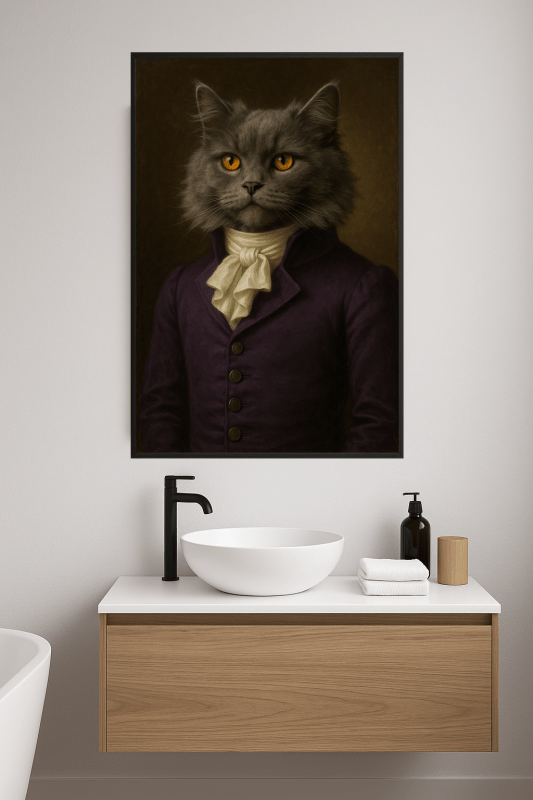 Portret Królewskiego Kota - CasaNookDecor
