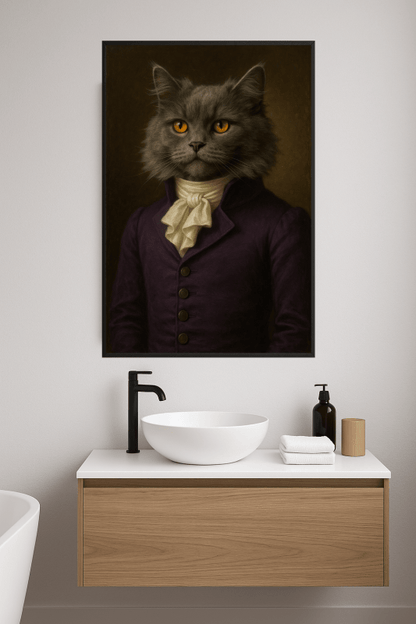 Portret Królewskiego Kota - CasaNookDecor