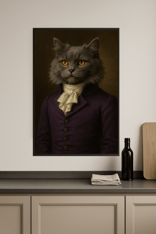 Portret Królewskiego Kota - CasaNookDecor