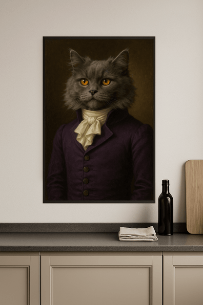Portret Królewskiego Kota - CasaNookDecor