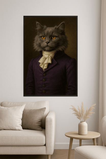 Portret Królewskiego Kota - CasaNookDecor