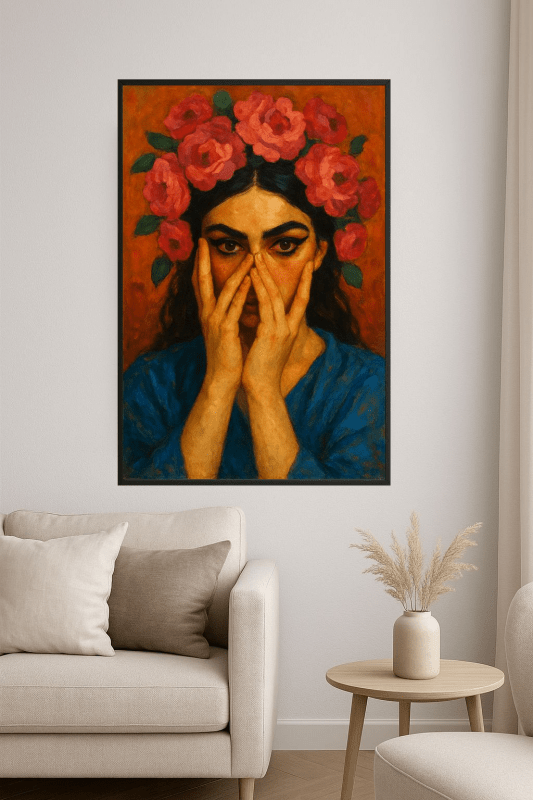 Portret Kwiatowy Sztuki - CasaNookDecor