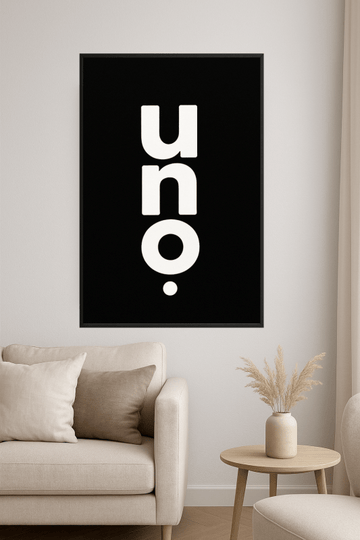 Projekt Tekstu Uno w Orientacji Pionowej - CasaNookDecor