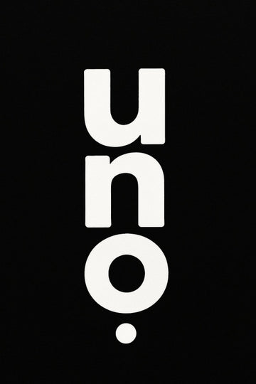 Projekt Tekstu Uno w Orientacji Pionowej - CasaNookDecor