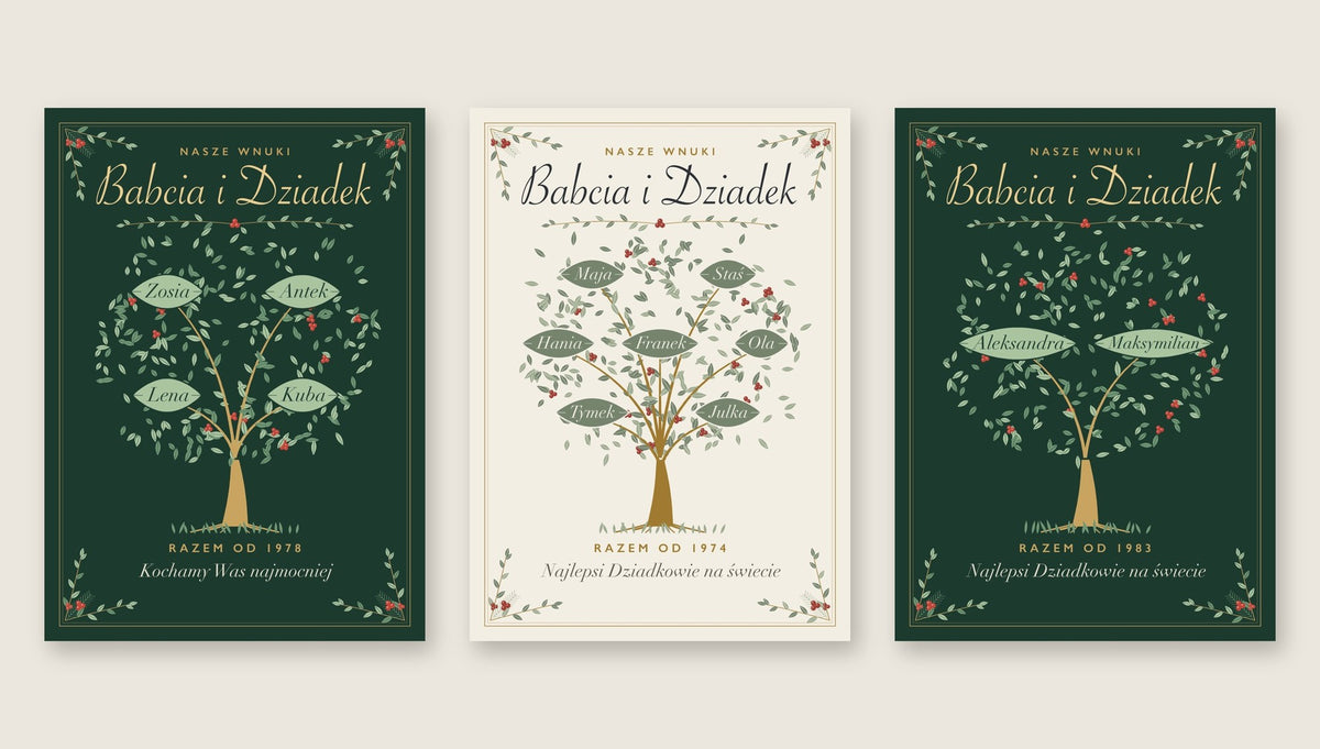 Plakat „Babcia i Dziadek” z imionami wnuków, zdjęcie 7