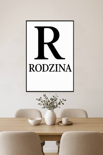 Rodzina Plakat Sztuki Ściennej - CasaNookDecor