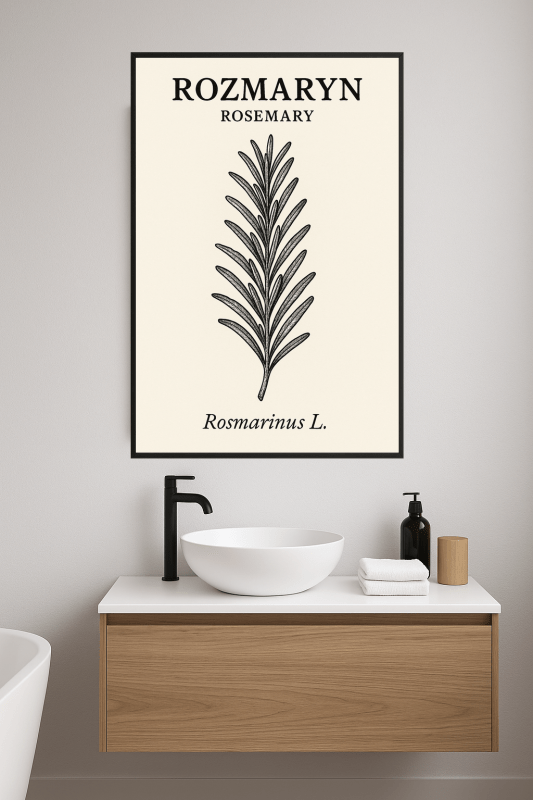 Roślinny Wzór Z Rozmarynu - CasaNookDecor