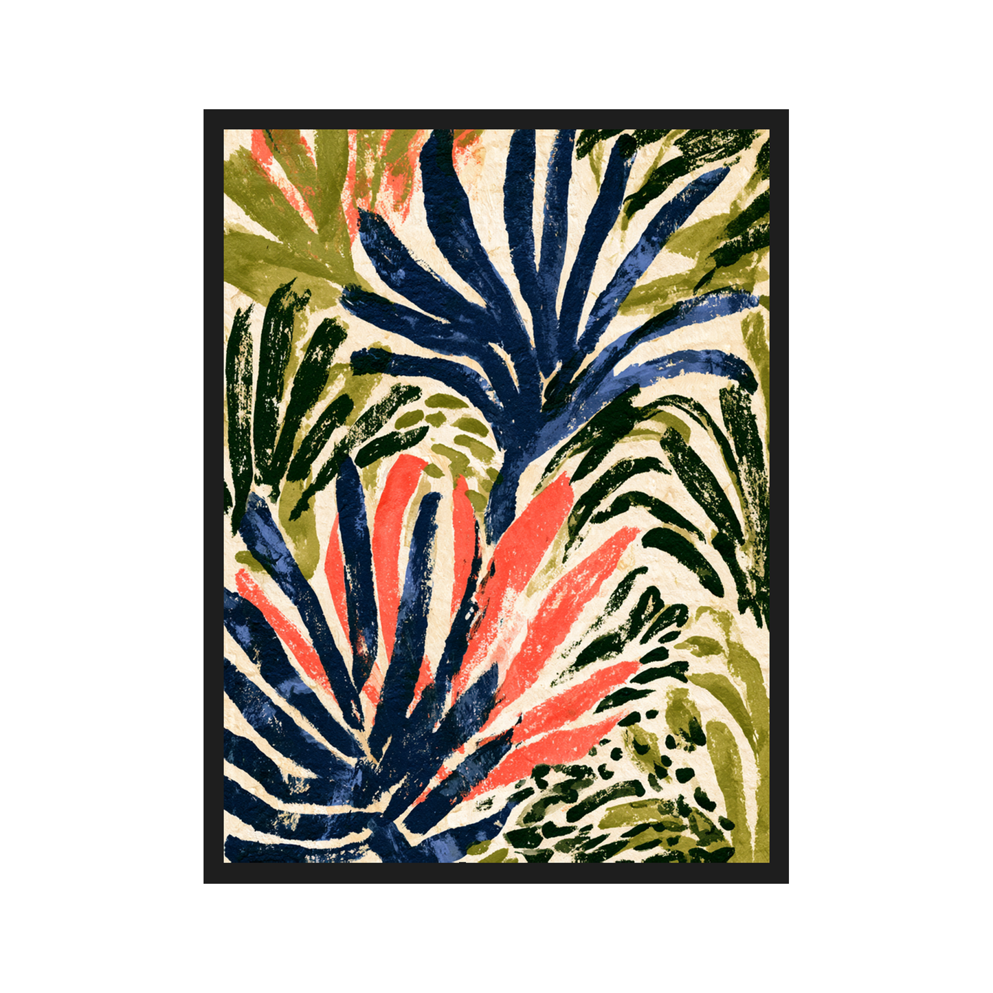 Organic Cut-Outs I art print in a black frame – plakat na ścianę