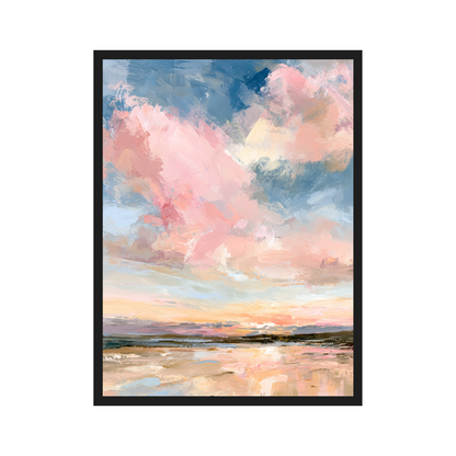 Powder Clouds I art print in a black frame