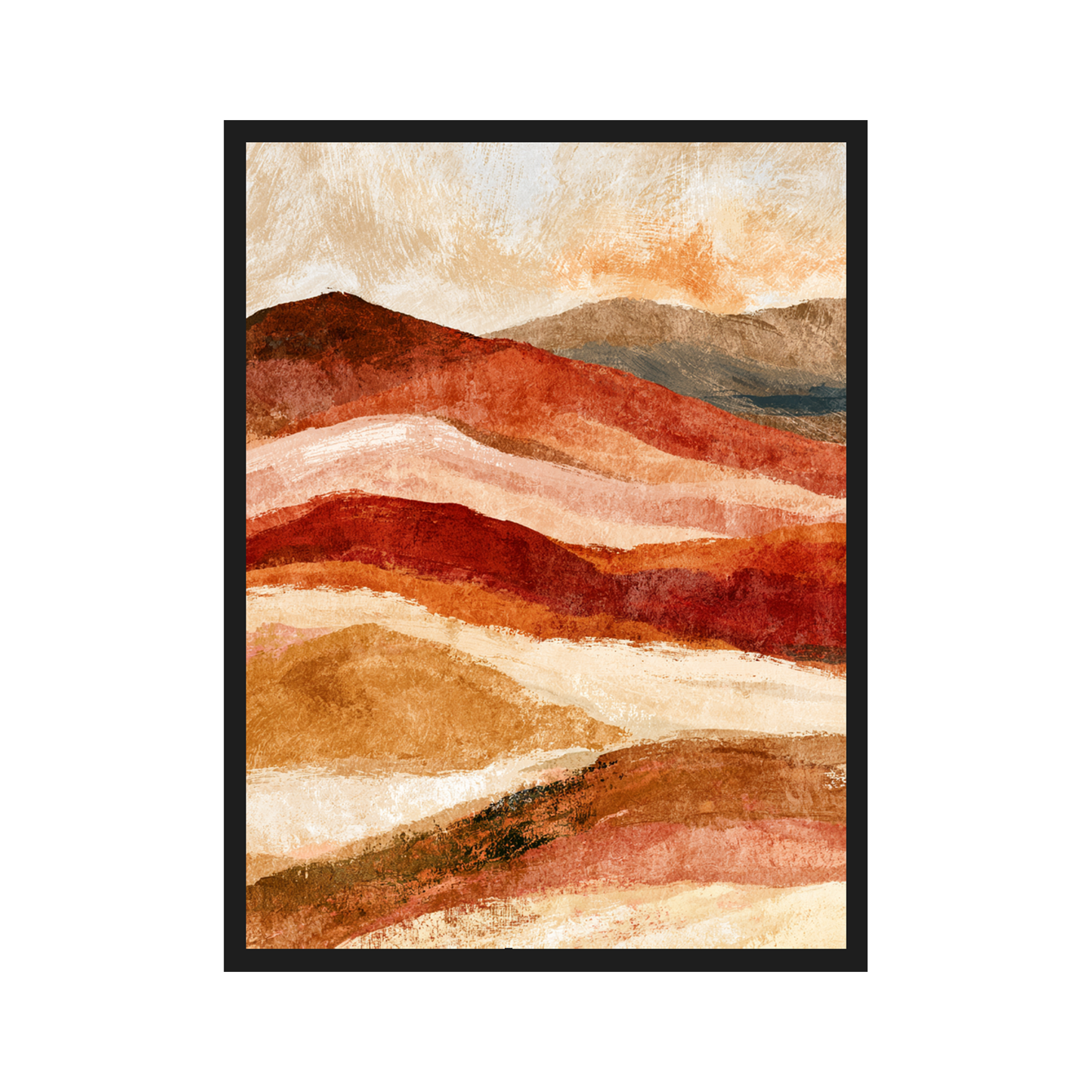 Desert Hills I art print in a black frame – plakat na ścianę