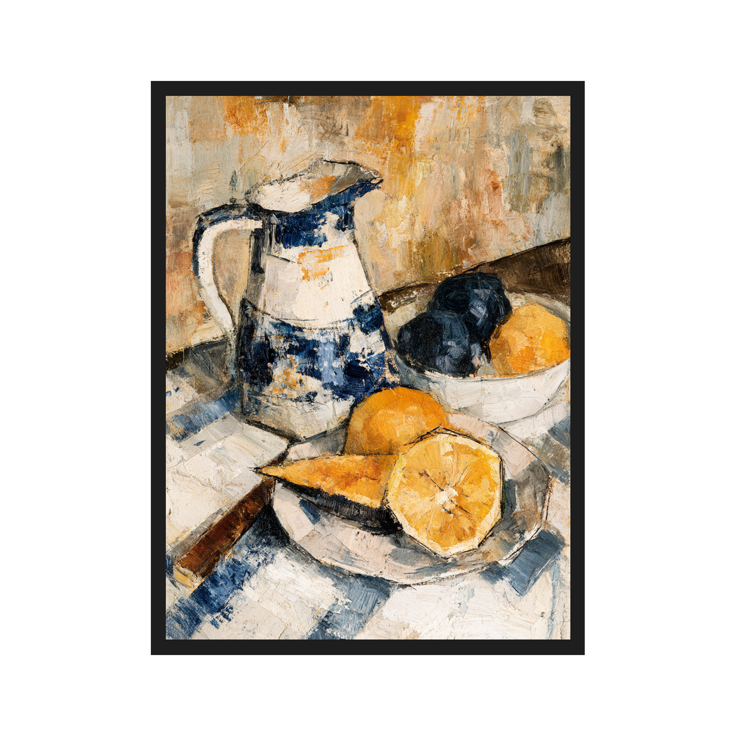 Cubist Still Life I art print in a black frame – plakat na ścianę