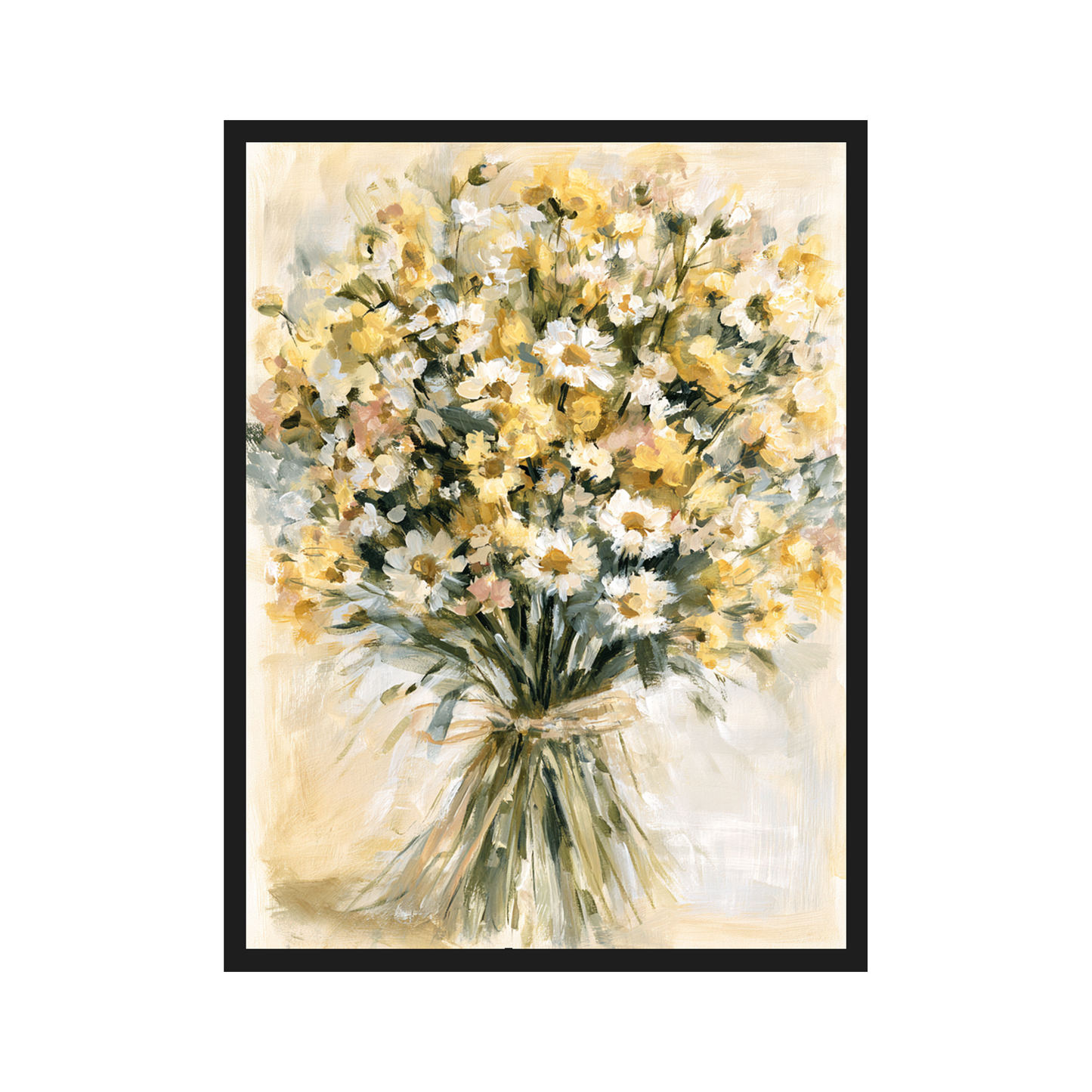 Wildflower Bouquets II art print in a black frame – plakat na ścianę