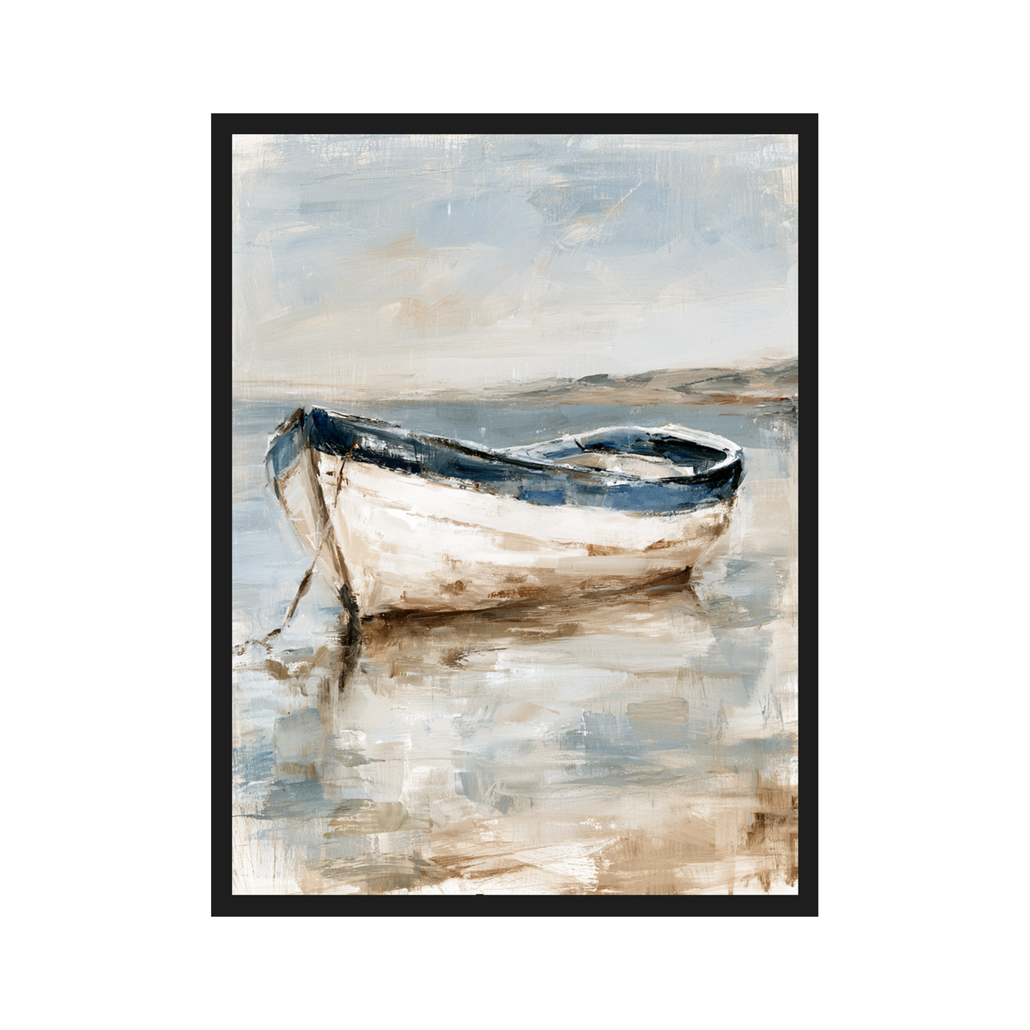 Quiet Bay II art print in a black frame – plakat na ścianę