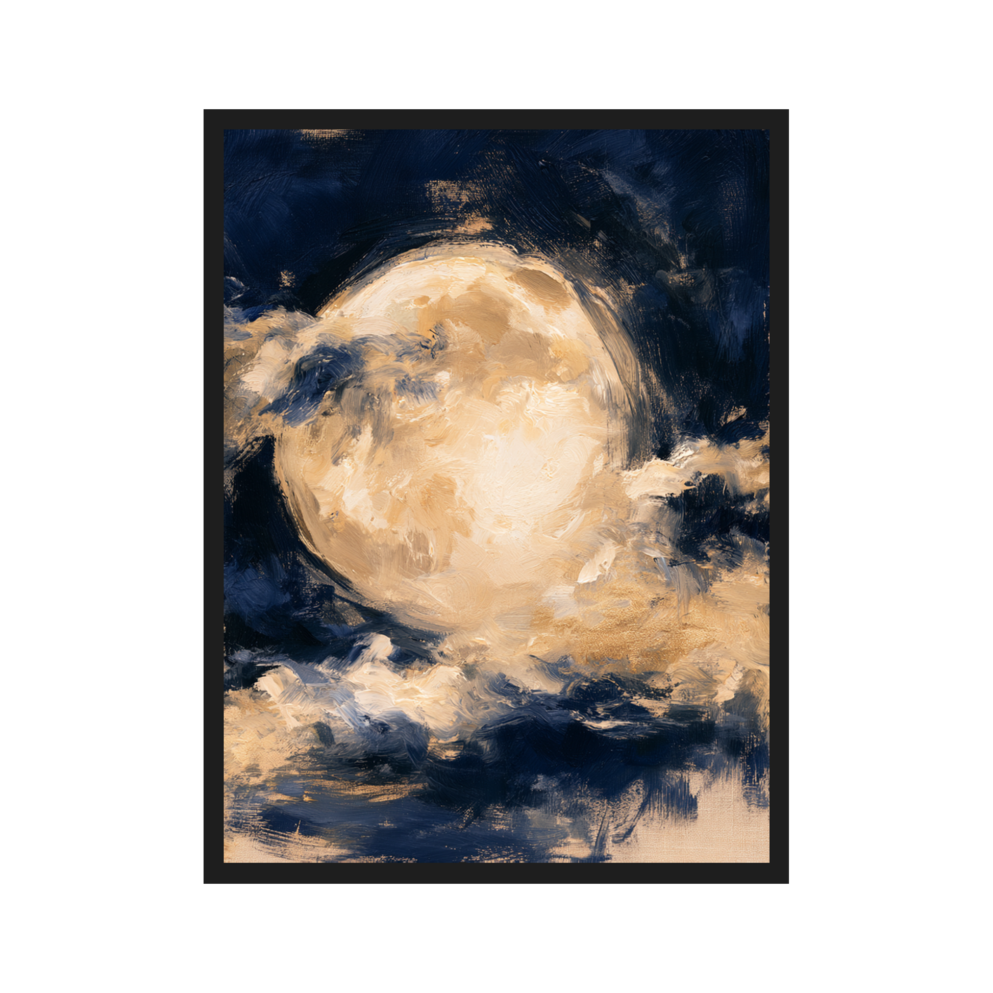 Night Sky III art print in a black frame