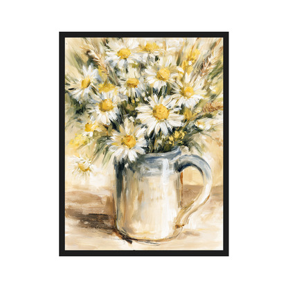 Wildflower Bouquets III art print in a black frame