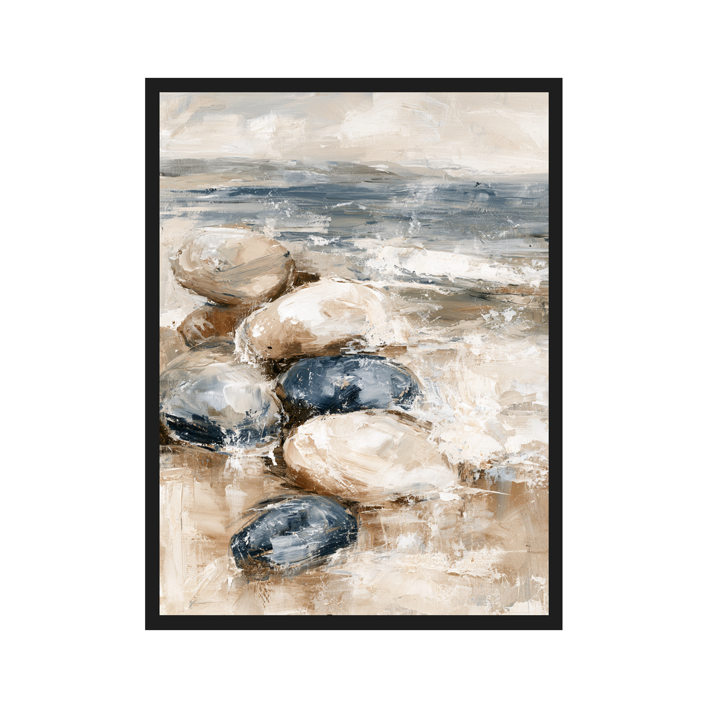 Quiet Bay III art print in a black frame – plakat na ścianę