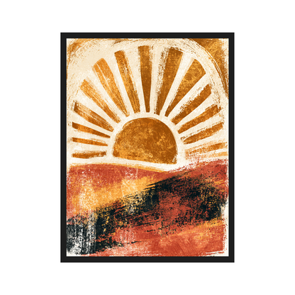 Golden Arches III art print in a black frame