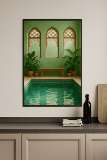 Serenowa Wewnętrzna Oaza - Plakat Sztuki - CasaNookDecor