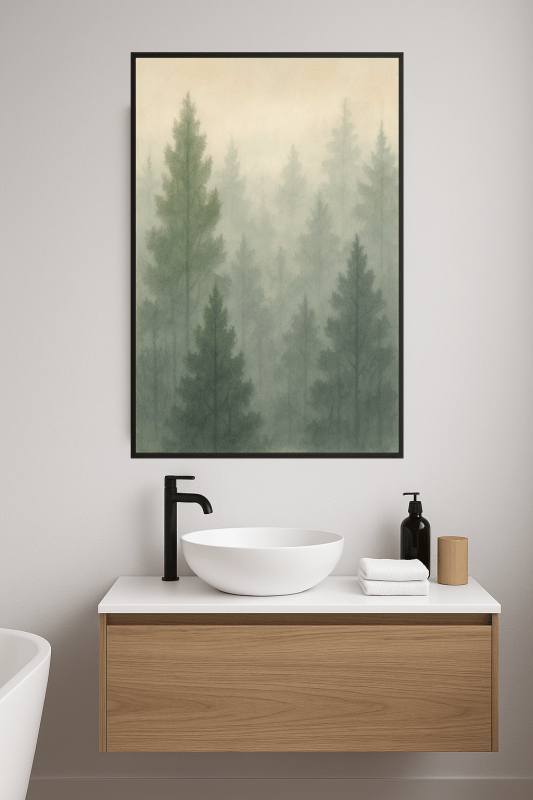 Sielankowy Krajobraz Leśny w Sztuce - CasaNookDecor