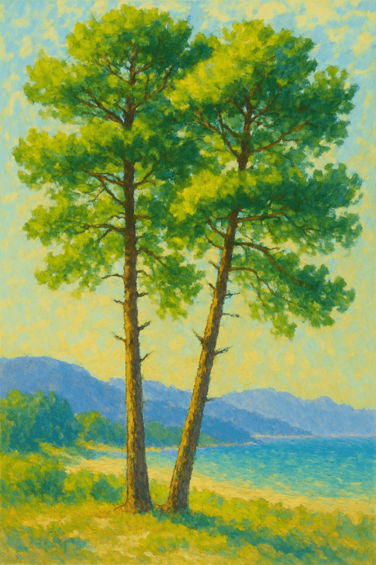 Sosny Wzdłuż Wybrzeża - Henri Cross - CasaNookDecor