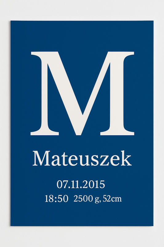 Spersonalizowany Plakat z Imieniem - CasaNookDecor