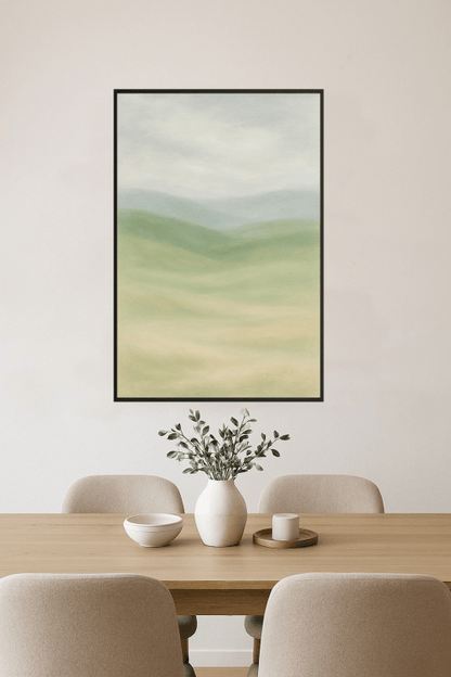Spokojna Abstrakcyjna Sztuka Krajobrazu - CasaNookDecor