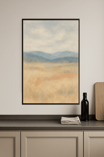 Spokojna Abstrakcyjna Sztuka Krajobrazu - CasaNookDecor