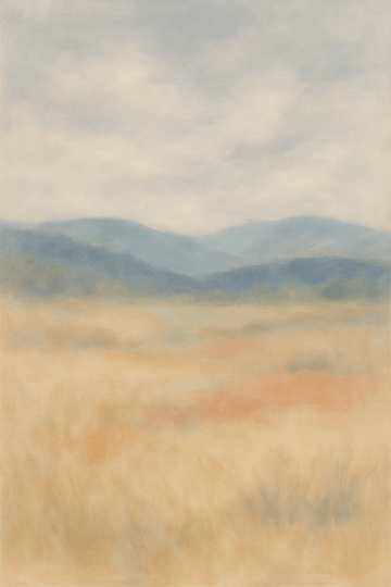 Spokojna Abstrakcyjna Sztuka Krajobrazu - CasaNookDecor