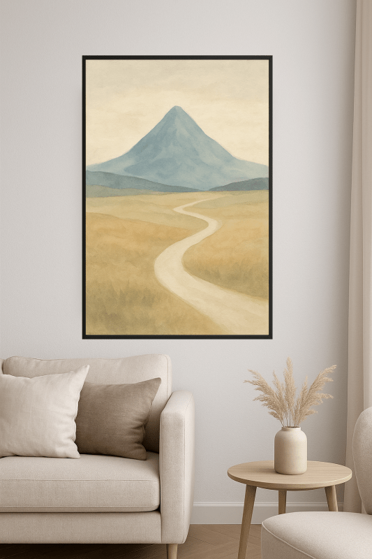 Spokojny Krajobraz Górski Sztuka - CasaNookDecor