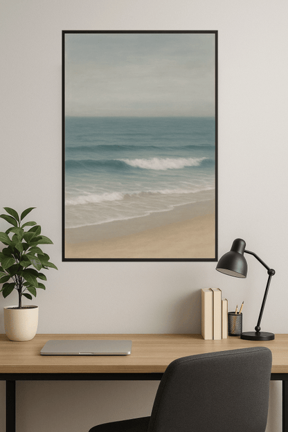Spokojny Krajobraz Morski - Druk Sztuki - CasaNookDecor
