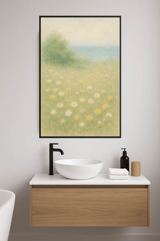 Spokojny Krajobraz Sztuki Dzikich Kwiatów - CasaNookDecor