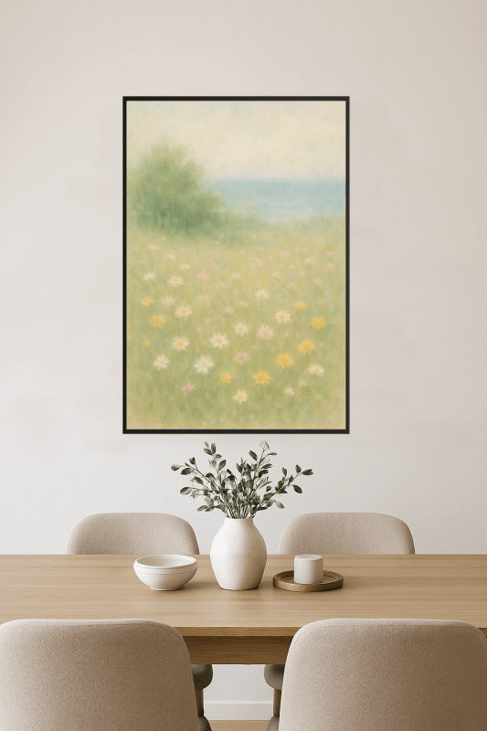 Spokojny Krajobraz Sztuki Dzikich Kwiatów - CasaNookDecor