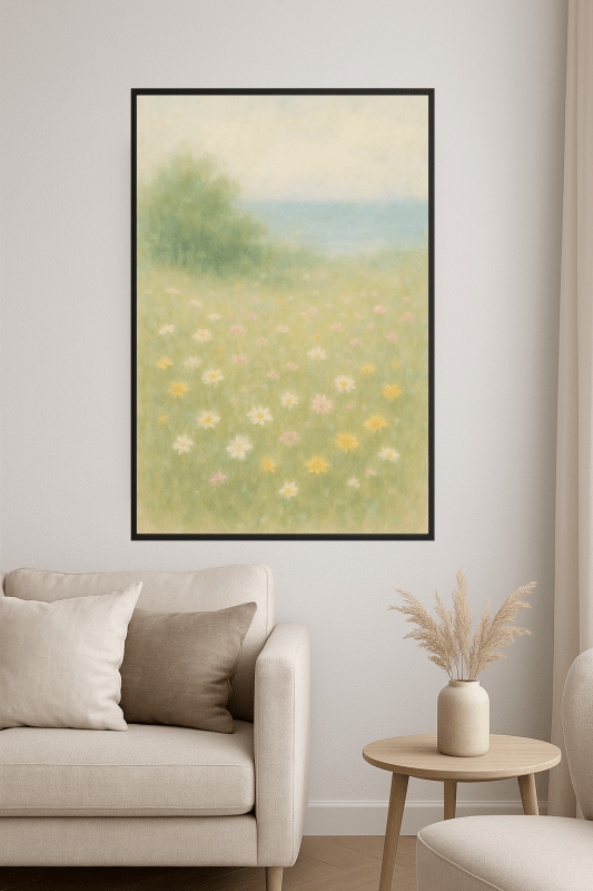 Spokojny Krajobraz Sztuki Dzikich Kwiatów - CasaNookDecor