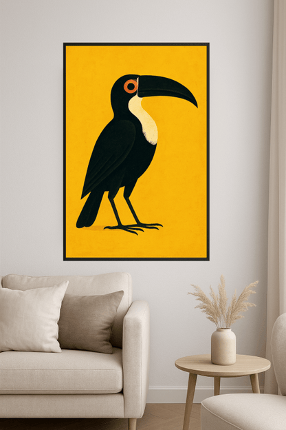 Stylizowana ilustracja tukana - CasaNookDecor
